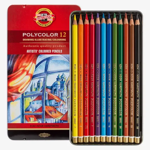 Picture of Koh-I-Noor Polycolour Colouring Pencils 12's