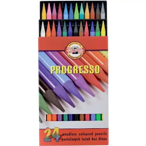 Picture of Koh-I-Noor Woodless Progresso Colouring Pencils 24's