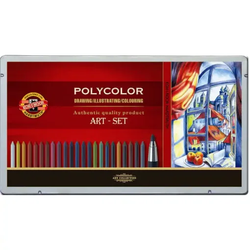 Picture of Koh-I-Noor Drawing Set with Polycolor Leads & Clutch Pencil 24's