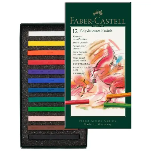Picture of Faber Castell Polychromos Artist Pastels Box of 12