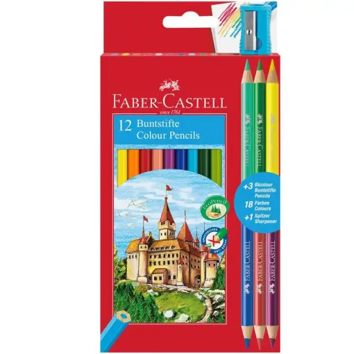 Picture of Faber Redline Colouring Pencils 12+3 Free
