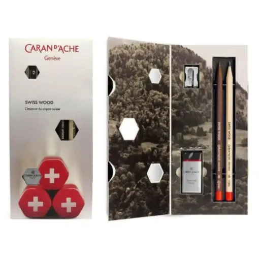Picture of Caran d'Aache Swiss Wood Gift Set