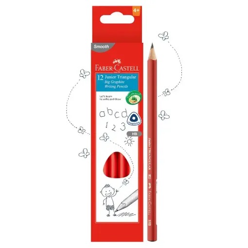 Picture of Faber Junior Triangular Pencil HB Pack of 12