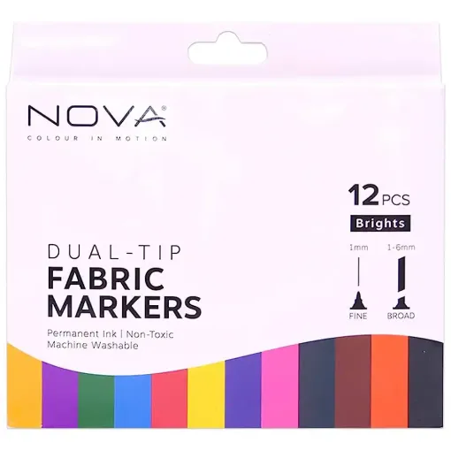 Picture of Nova Fabric Markers 12 Set