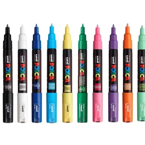 Picture of Posca PC-1M Extra Fine Bullet Markers Range of Colours