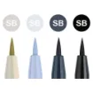 Picture of Faber Castell Pitt Artist Pens Soft Brush Assorted Grey Set of 4