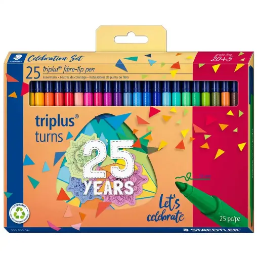 Picture of Triplus fibre-tip celebration cardpack 25pcs (20+5 FREE)