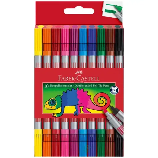 Picture of Faber Redline Double Ended Fibre Tip Pens Pack of 10