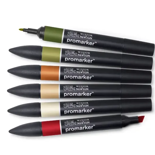 Picture of W&N Promarker Landscape Tones 6 Pack