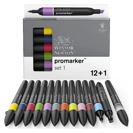 Picture of W&N Promarker Vibrant Set 1 12 Pack