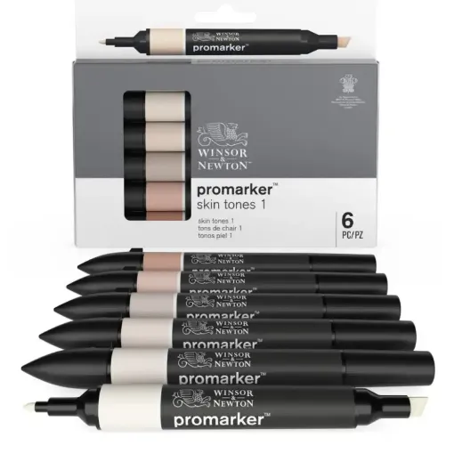 Picture of W&N Promarker Skin Tones 6 Pack