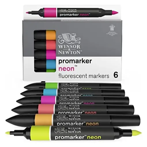 Picture of Promarker Neon Fluorescent Set of 6