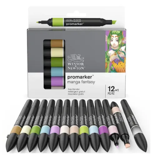 Picture of W&N Promarker 121 Manga Fantasy 12 Pack