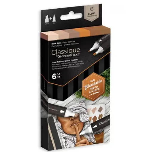 Picture of Spectrum Classique Markers Dark Skin 6 Pack
