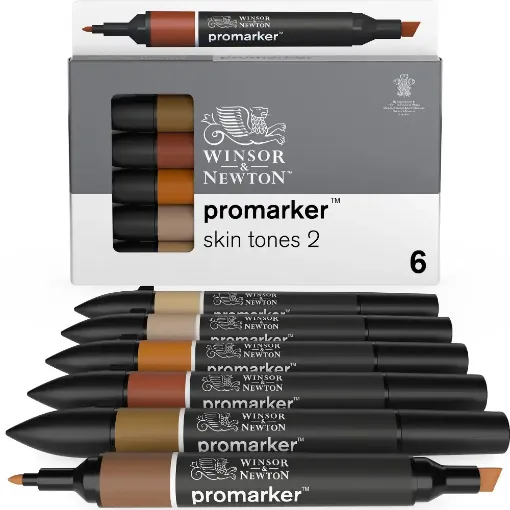 Picture of W&N Promarker Skin Tones Set 2 6 Pack