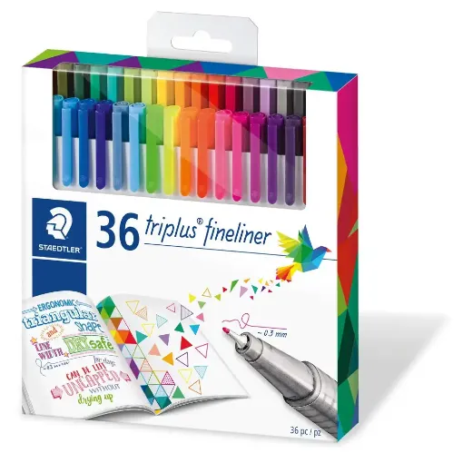 Picture of Staedtler Triplus Fineliner Assort Colours 36 Pack