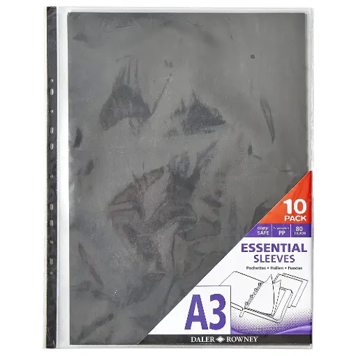 Picture of Essential Plastic Sleeves A3 pk 10 