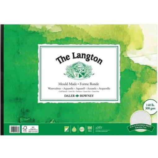 Picture of Langton Watercolour Bound Pad Cold Pressed 300g 12 Sheets Range