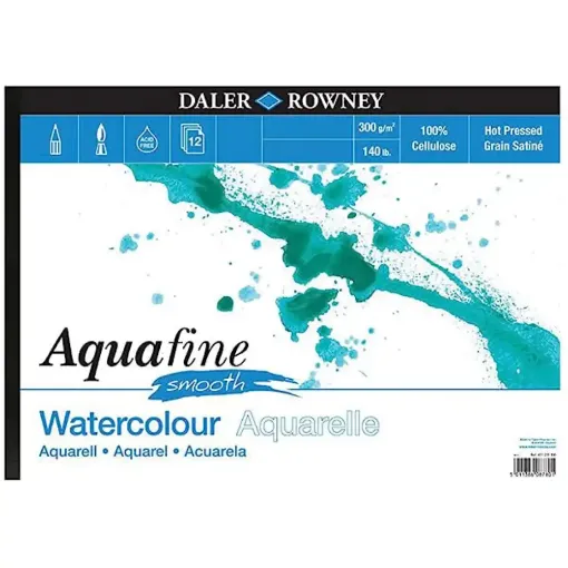 Picture of Aquafine Smooth Watercolour Pad 300g 12 Sheet Range