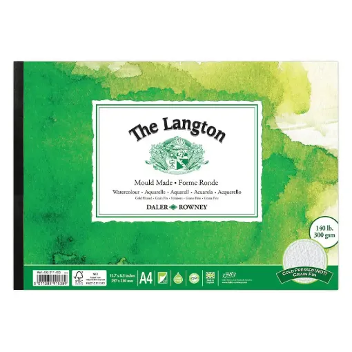Picture of Langton A4 Watercolour Cold Pressed Pad 12 Sheets