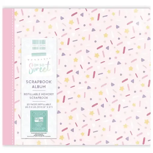 Picture of First Edition 8x8inch Scrapbook Album Oh So Sweet Sprinkle