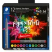 Picture of Staedtler Pigment Arts Brush Pens Basic Colours Set of 12