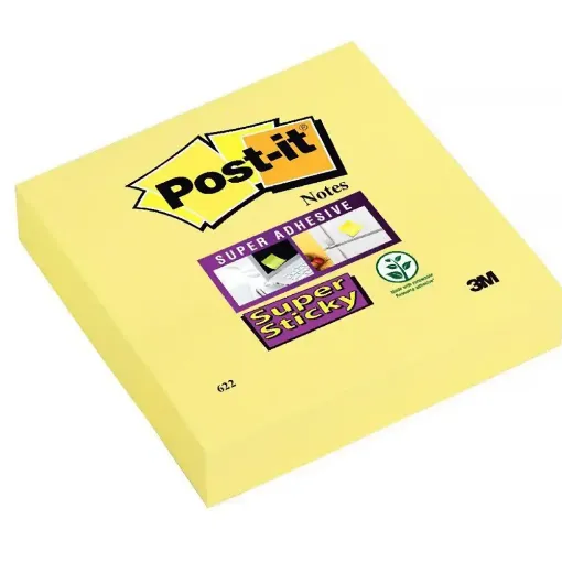 Picture of Post It Notes Pastel Yellow 75mmx75mm