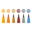Picture of Faber Castell Pitt Artist Pen Harvest Wallet of 6 Brush Pens