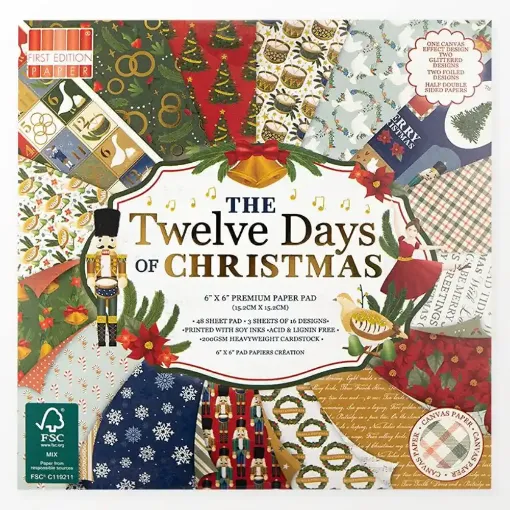 Picture of First Edition 6"x6" Christmas Paper 12 Days of Christmas