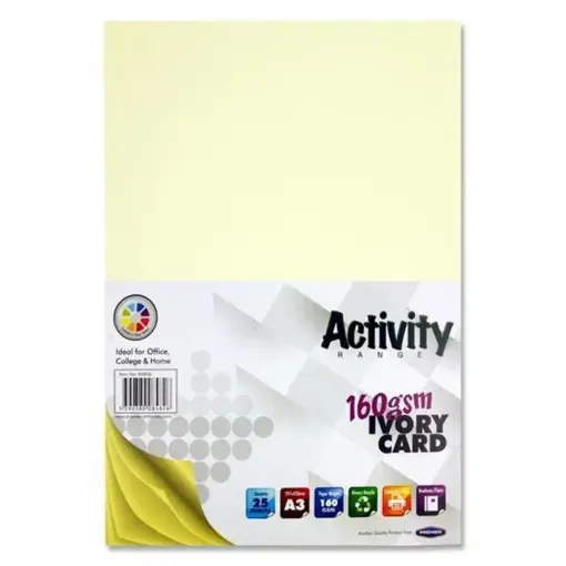 Picture of A3 160g Activity Card Ivory 25 Sheets