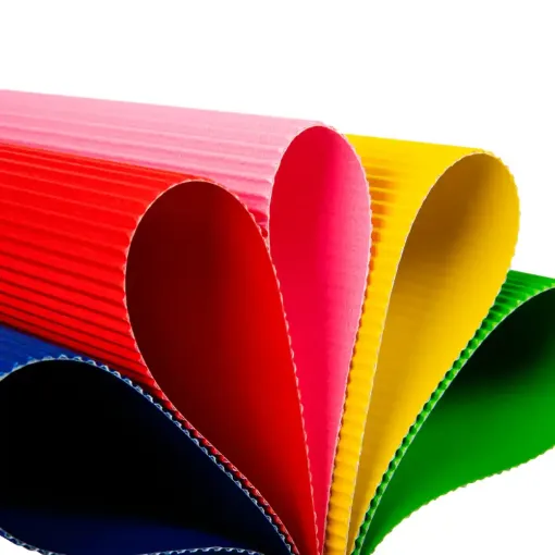 Picture of A4 Corrugated Card AssortedColours 10 Sheets
