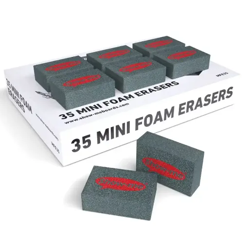 Picture of Show-me Mini Foam Erasers 35 Pack