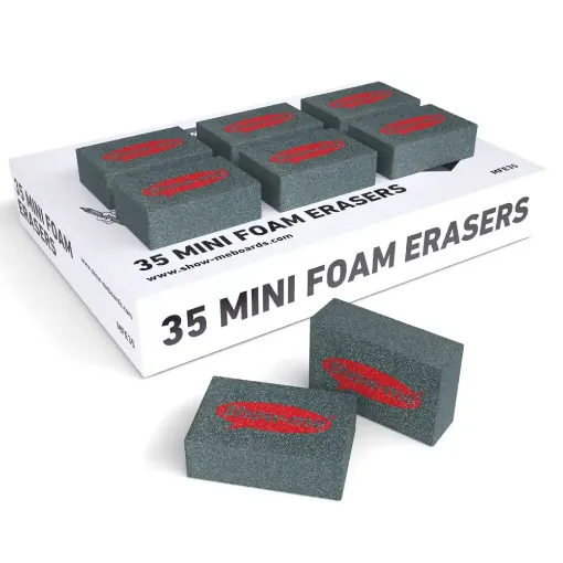 Picture of Show Me Mini Foam Erasers (Pack of 35) 