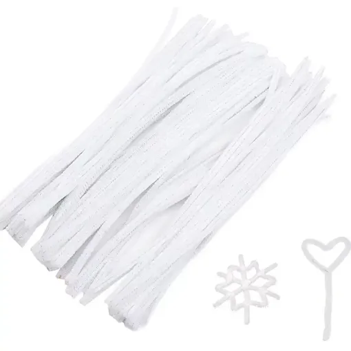 Picture of Pipe Cleaners 6inch White 50 Pack