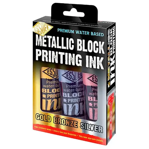 Picture of Metallic Block Printing Ink Set 3x100ml