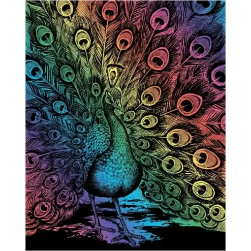 Picture of Artfoil Peacock - Rainbow Scraper Foil