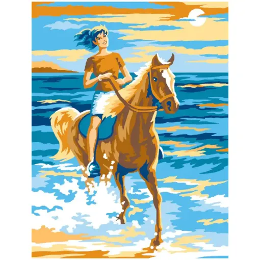 Picture of Painting by Numbers Medium  Horse Rider 
