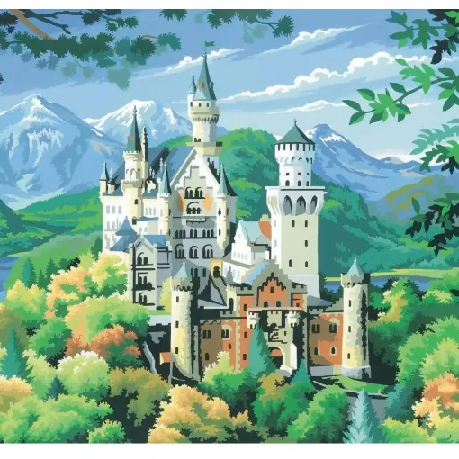 Picture of Large Painting by Numbers Neuschwanstein Castle