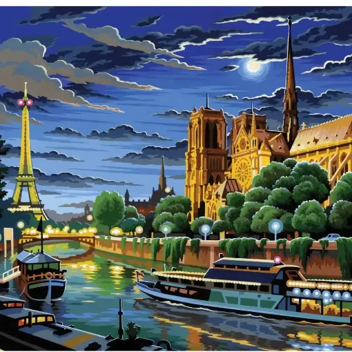 Picture of Large Painting by Numbers Paris