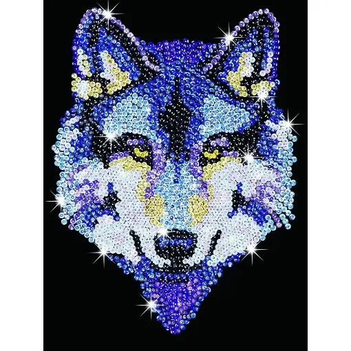 Picture of Sequin Art Blue Range Wolf 