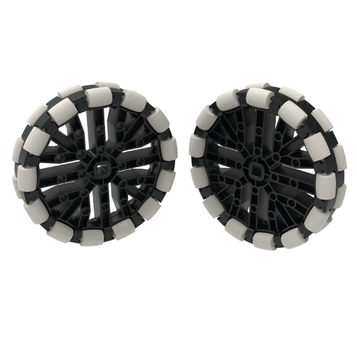 Picture of VEX 4" 320mm Travel Omni-Directional Anti-Static Wheel 2 Pack