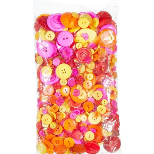 Picture of Buttons Warm Colours 500g