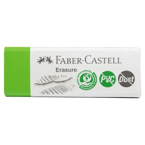 Picture of Faber Castell Green Eraser PVC & Dust Free 