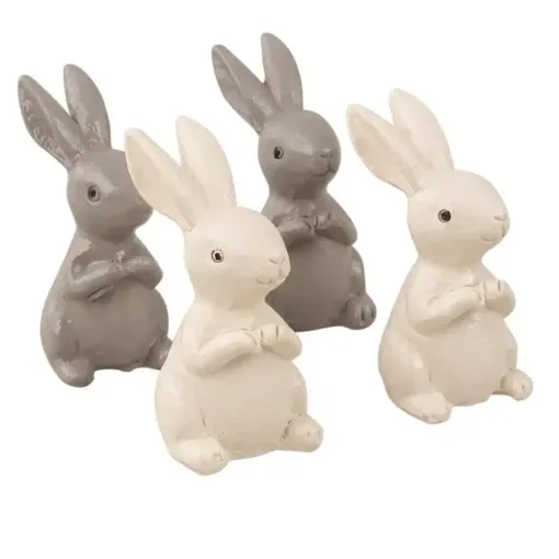 Picture of Polyresin Rabbits Pack of 4
