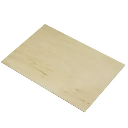 Picture of 4mm Maple Veneered MDF 300mm x 200mm Sheet