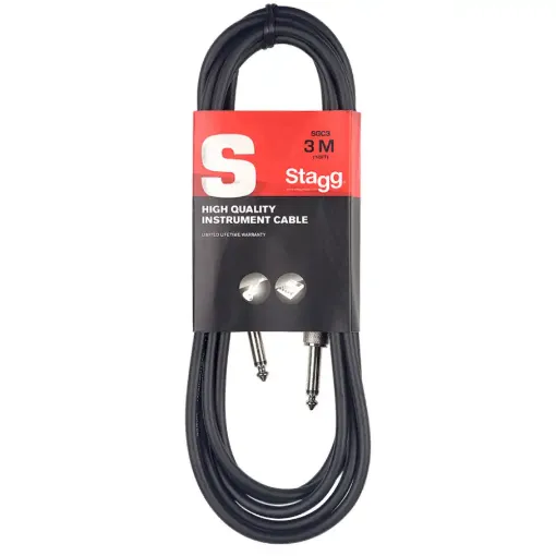 Picture of Stagg Instrument Cable 3m (m/m)(10") S-series
