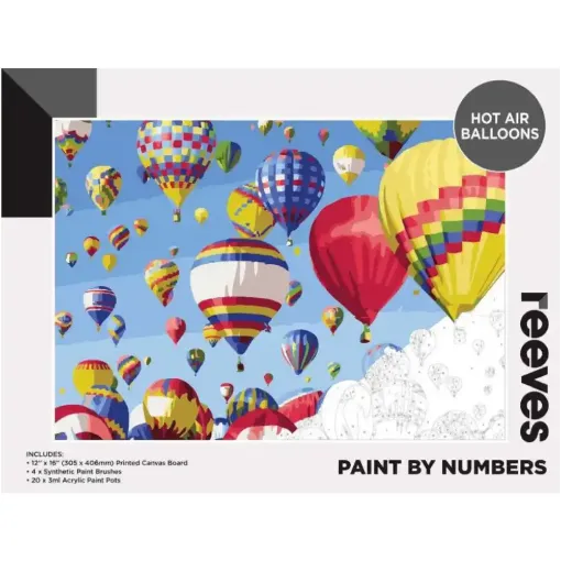 Picture of Paint by Numbers Hot Air Balloons