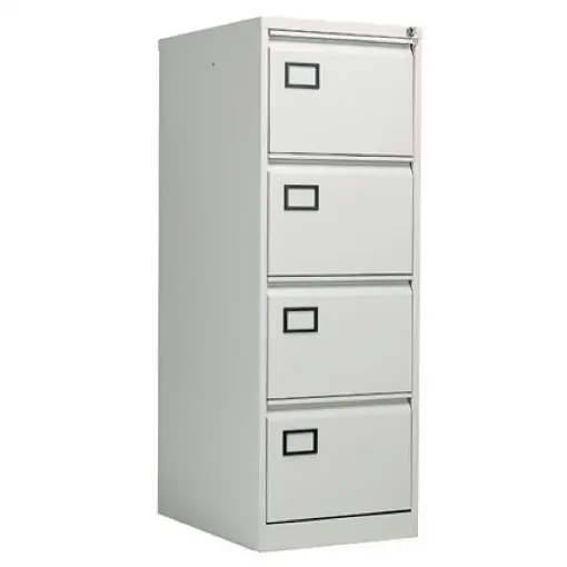 Picture of Silver 4 Drawer Filing Cabinet