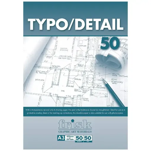 Picture of Frisk Typo Detail Paper Pad A3 53gsm 50 Sheets