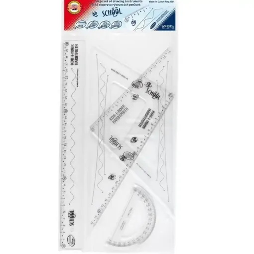 Picture of Koh-I-Noor Large Geometry Homework Set Clear